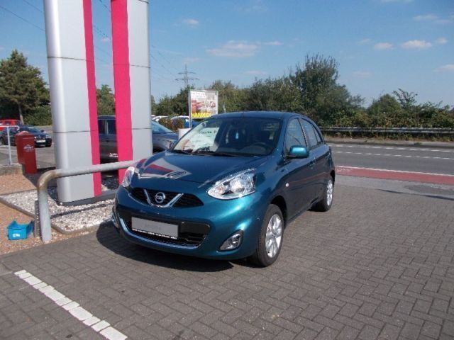 Gebraucht Nissan Micra Acenta 80 PS (58 kW) 2016 Blau metallic Kleinwagen