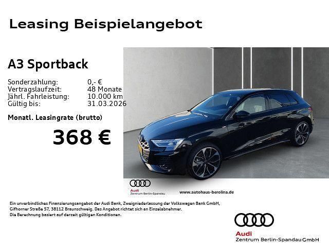 Gebraucht Audi A3 S-Line 150 PS (110 kW) 2025 Mythosschwarz metallic Limousine