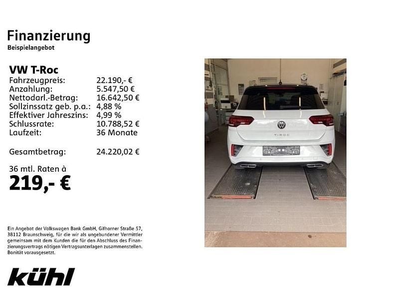 Second-hand VW T-Roc R-line 110 CP (80 kW) 2023 Alb SUV