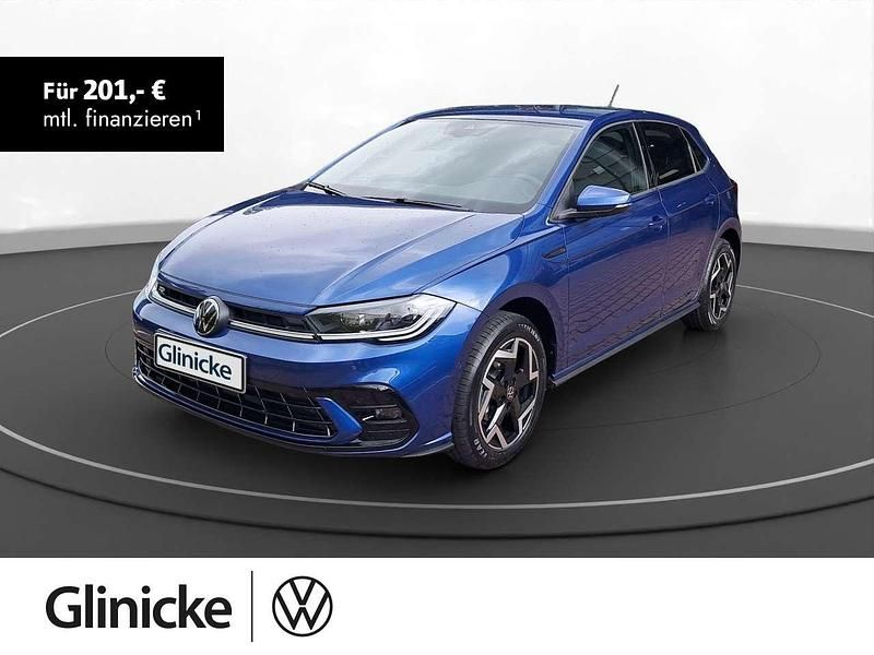 Reef blue metallic Neu 2025 VW Polo R-line Limousine | 27.970 € (Teuer) - Bild 1/2