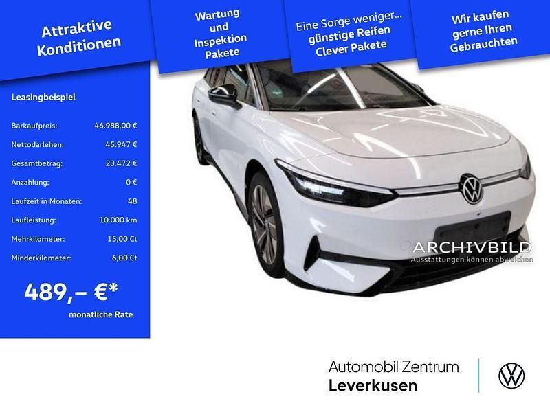 Weiss / gletscherweiss (metallic) Gebraucht 2024 VW ID.7 Pro Limousine | 46.988 € (Fairer Preis) - Bild 1/4