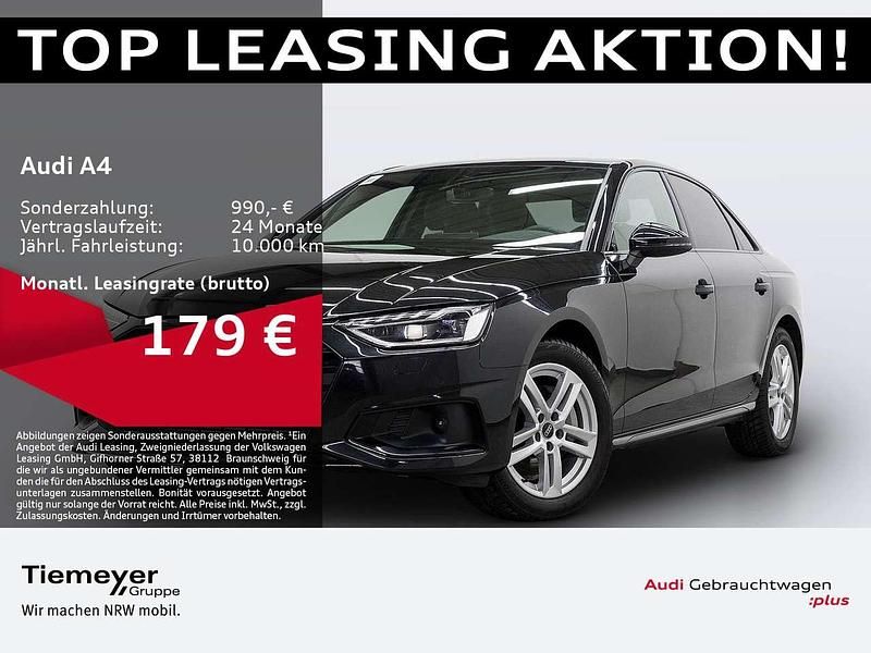 Schwarz Gebraucht 2024 Audi A4 Advanced Limousine | 31.360 € (Superpreis) - Bild 1/4