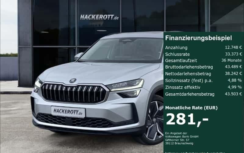Silber Gebraucht 2025 Skoda Kodiaq Selection SUV | 50.990 € - Bild 1/4