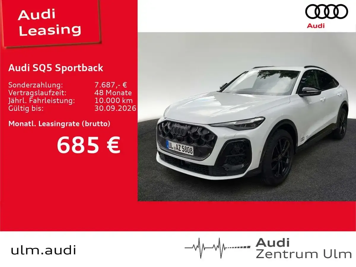 Gebraucht Audi SQ5 367 PS (269 kW) 2026 Gletscherweiß metallic SUV