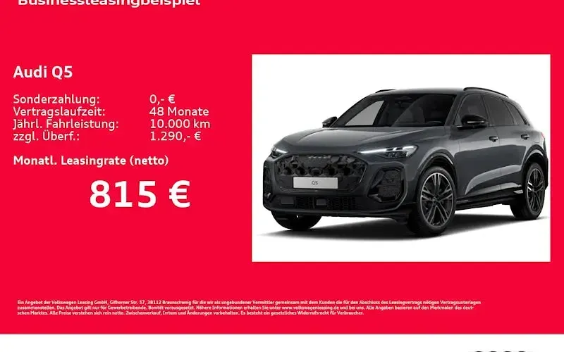 Neu Audi Q5 Ambiente 299 PS (219 kW) 2026 Grau SUV