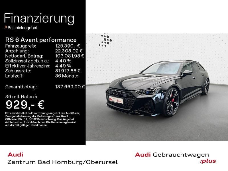 Gebraucht Audi RS6 Performance 630 PS (463 kW) 2025 Schwarz Kombi