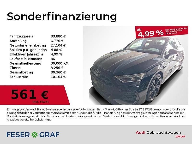 Gebraucht Audi A3 Ambiente 150 PS (110 kW) 2025 Mythosschwarz metallic Limousine