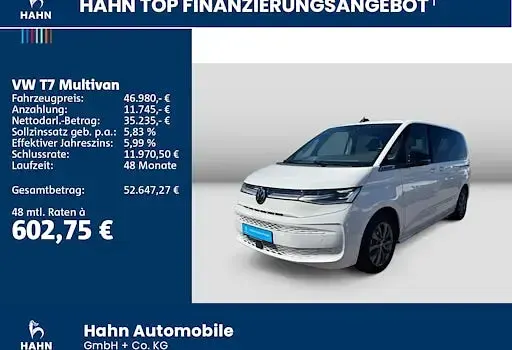 Second-hand VW Multivan Energetic 218 CP (160 kW) 2023 Alb Monovolum