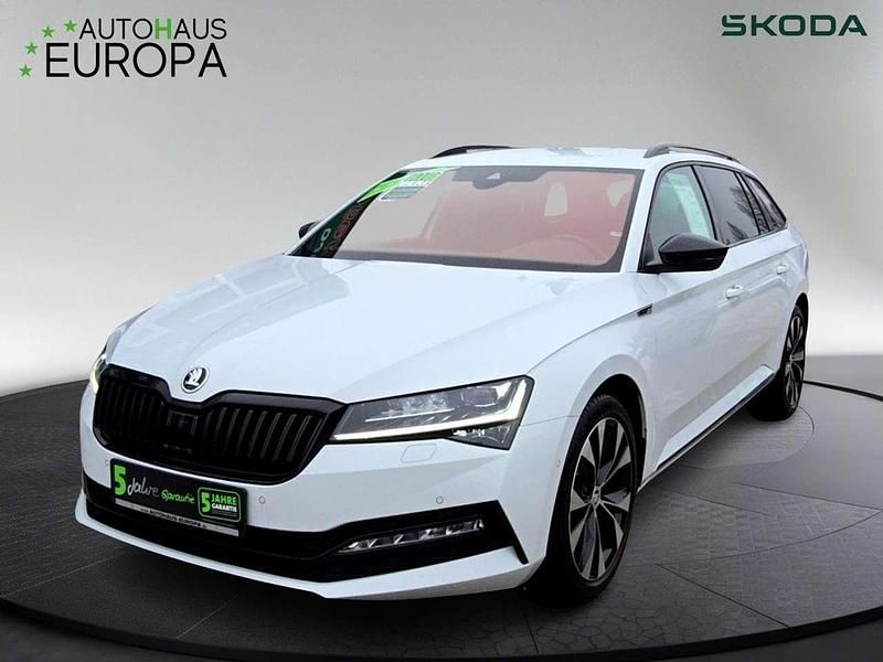 Gebraucht Skoda Superb SportLine 200 PS (147 kW) 2022 Moonweiß perleffekt Kombi