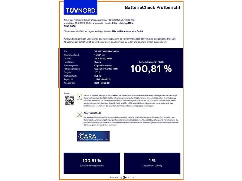 Gebraucht Cupra Formentor 204 PS (150 kW) 2022 Grau SUV