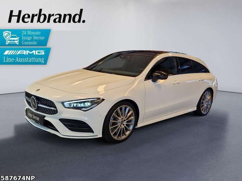 Polarweiß Gebraucht 2023 Mercedes CLA250 AMG line Limousine | 35.980 € (Superpreis) - Bild 1/4
