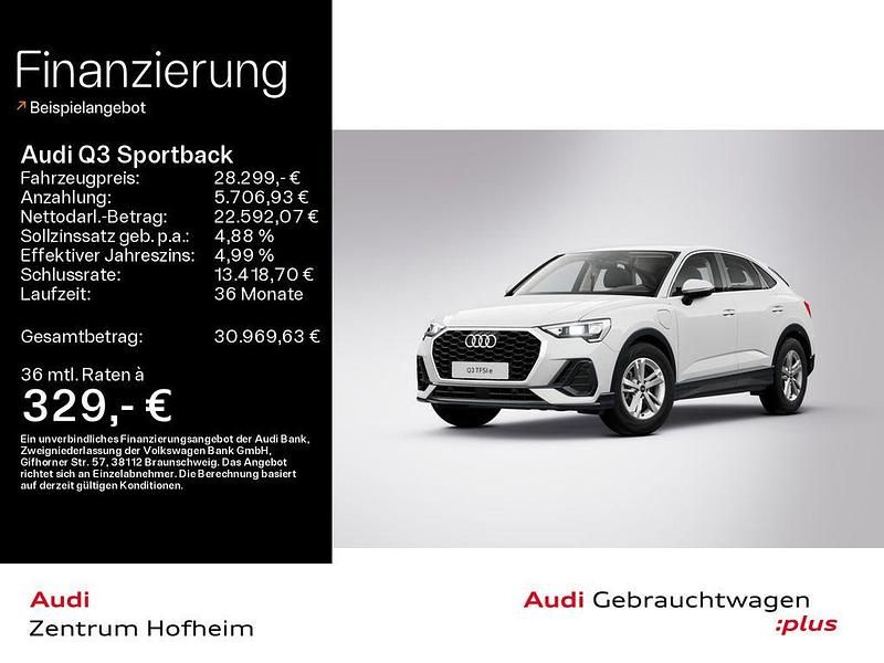 Weiß Gebraucht 2022 Audi Q3 Sportback Performance SUV | 28.299 € (Guter Preis) - Bild 1/3