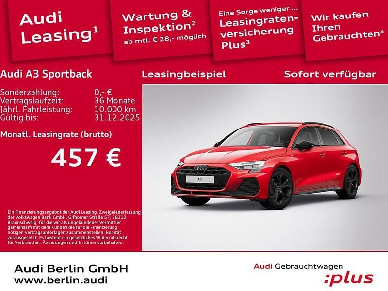 Progressivrot metallic Gebraucht 2024 Audi A3 S-Line Limousine | 39.500 € - Bild 1/3