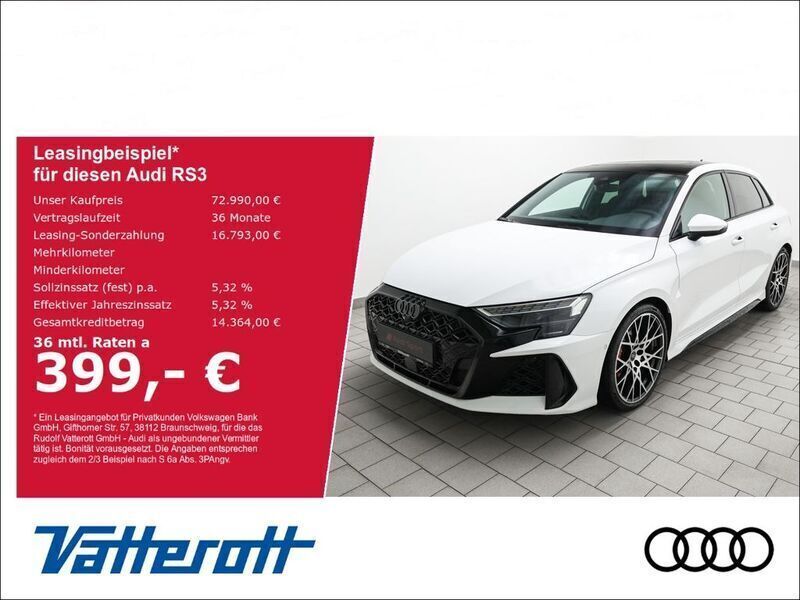 Arkonaweiß Neu 2024 Audi RS3 Sportback Comfort Kleinwagen | 72.990 € (Fairer Preis) - Bild 1/2