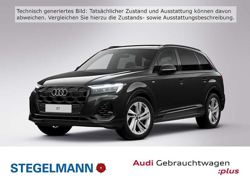 Mythosschwarz metallic Gebraucht 2025 Audi Q7 S-Line SUV | 64.810 € (Superpreis) - Bild 1/4
