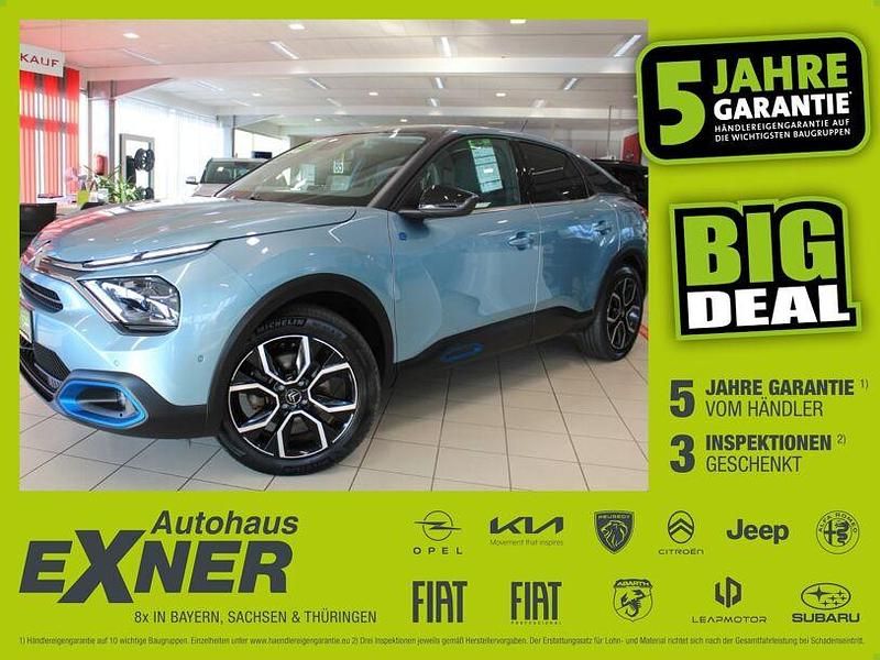 Oblia blau Gebraucht 2022 Citroën e-C4 Shine Limousine | 15.890 € (Superpreis) - Bild 1/4