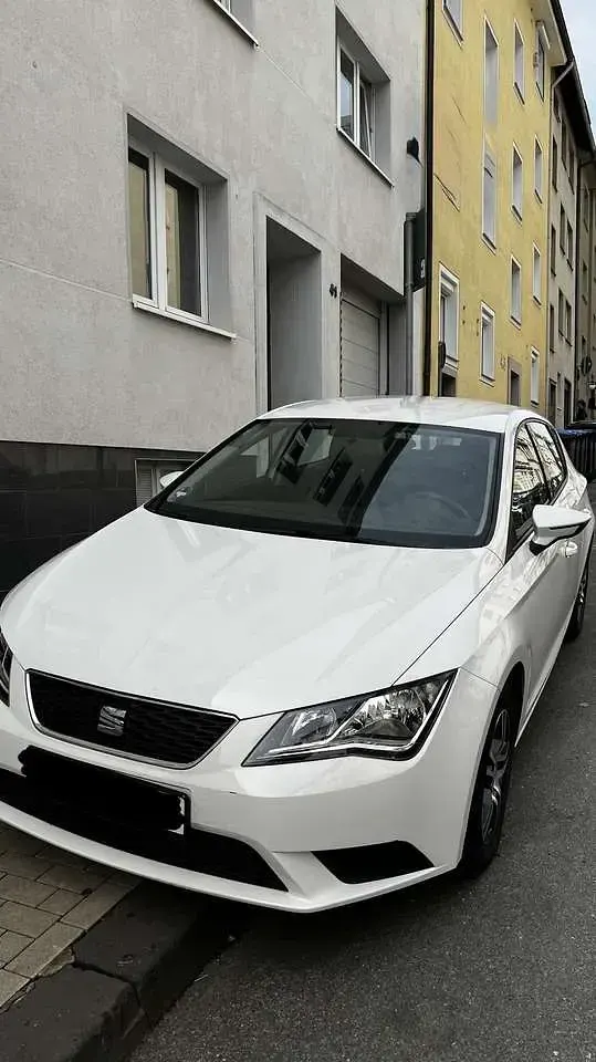 Usata Seat Leon Reference 110 CV (80 kW) 2014 Bianco Utilitaria