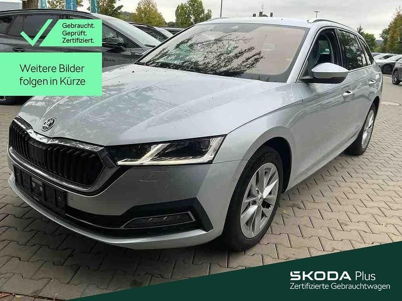 Brilliantsilber metallic Gebraucht 2021 Skoda Octavia First Edition Kombi | 21.530 € (Superpreis) - Bild 1/4