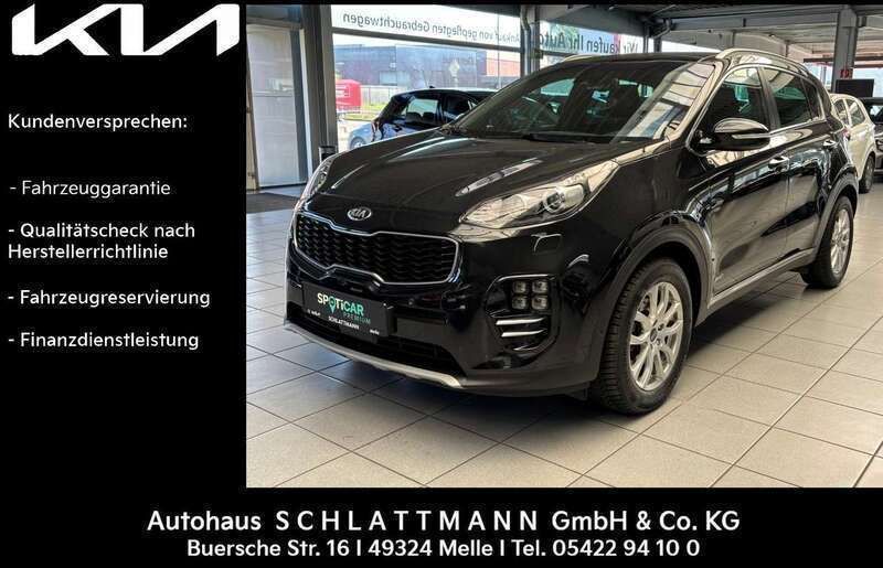 (1k) zilinaschwarz met. Gebraucht 2018 Kia Sportage GT-Line SUV | 18.980 € (Fairer Preis) - Bild 1/4