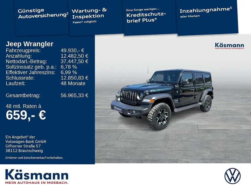 Gebraucht Jeep Wrangler Rubicon 381 PS (280 kW) 2022 Schwarz SUV