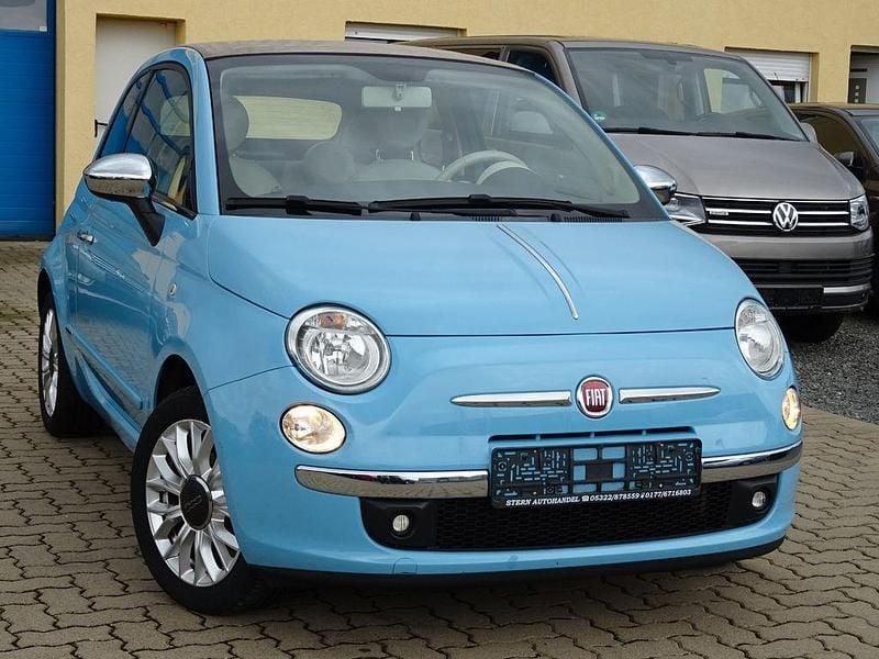 Blau Gebraucht 2014 Fiat 500 Lounge Cabrio | 6.900 € (Guter Preis) - Bild 1/4