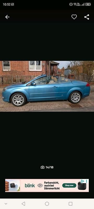 Gebraucht Ford Focus Cabriolet 2006 Blau Cabrio