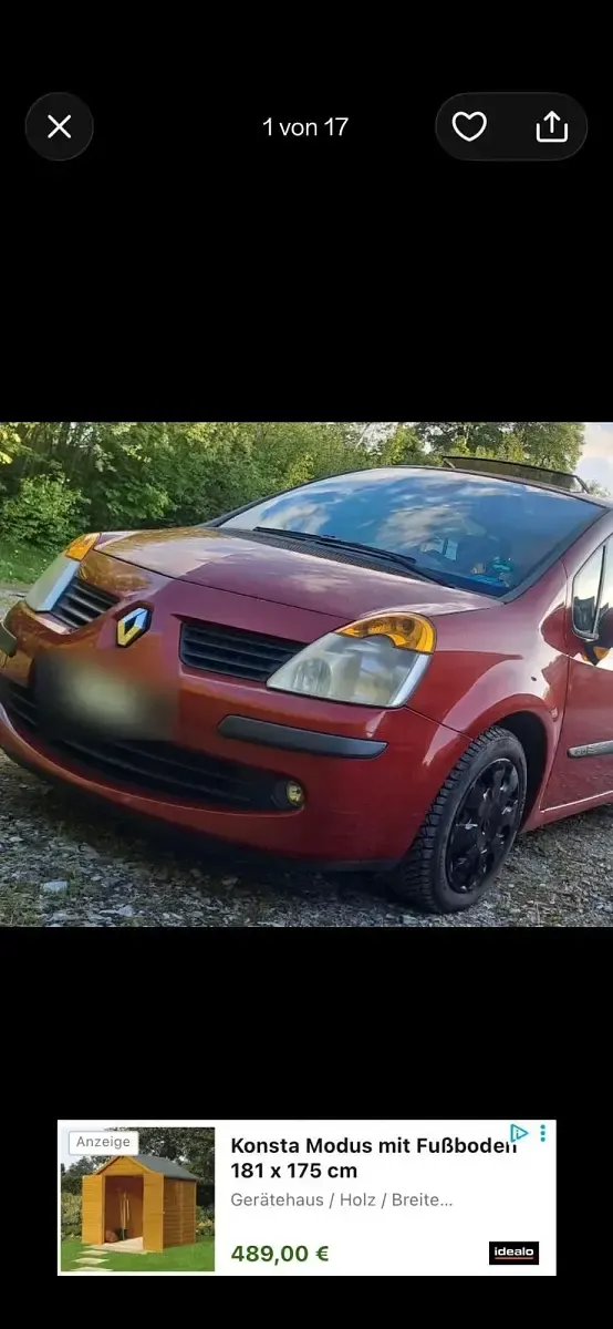 Gebraucht Renault Modus 112 PS (82 kW) 2004 Andere farben Van / Kleinbus