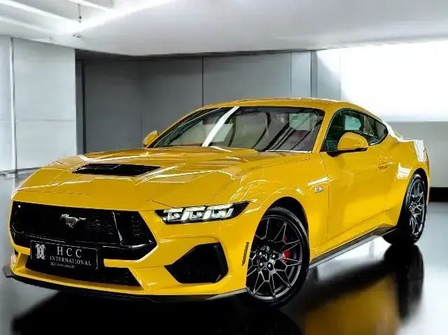Gelb (splash yellow) Gebraucht 2024 Ford Mustang GT Coupé | 54.990 € (Superpreis) - Bild 1/3