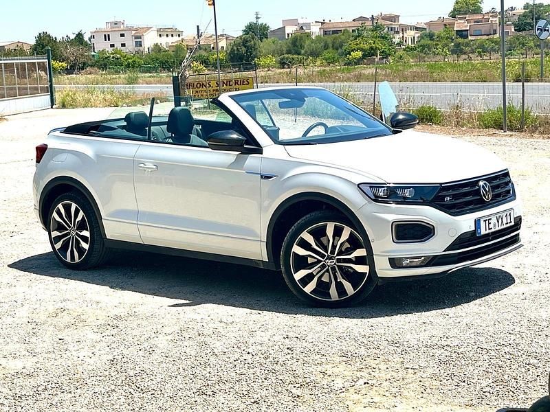 Weiß Gebraucht 2021 VW T-Roc Cabriolet R-line Cabrio | 25.900 € (Guter Preis) - Bild 1/4