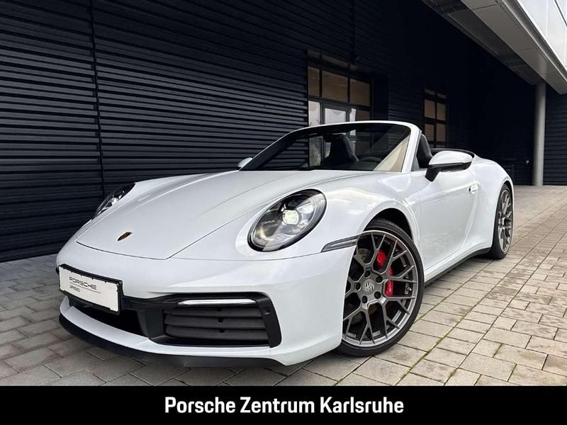 Weiss Gebraucht 2021 Porsche 911 Carrera 4S Cabriolet Cabrio | 138.089 € (Fairer Preis) - Bild 1/4