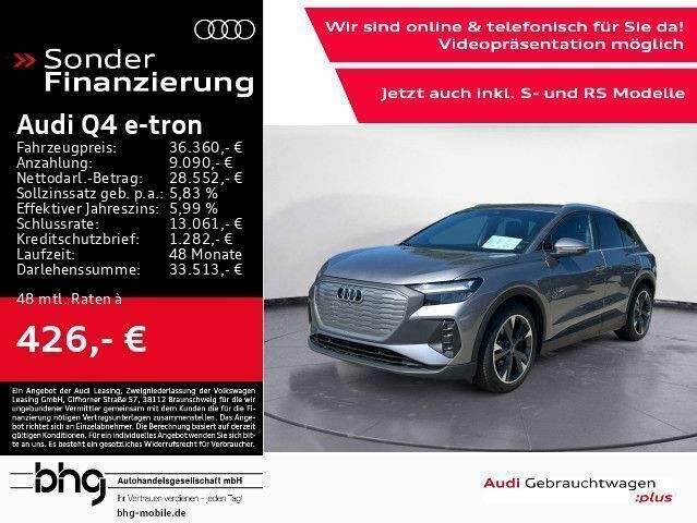 Grau Gebraucht 2022 Audi Q4 e-tron Sport SUV | 34.760 € (Fairer Preis) - Bild 1/4