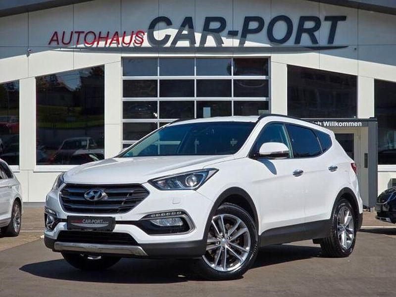 Weiß Gebraucht 2016 Hyundai Santa Fe Premium SUV | 18.990 € (Fairer Preis) - Bild 1/4