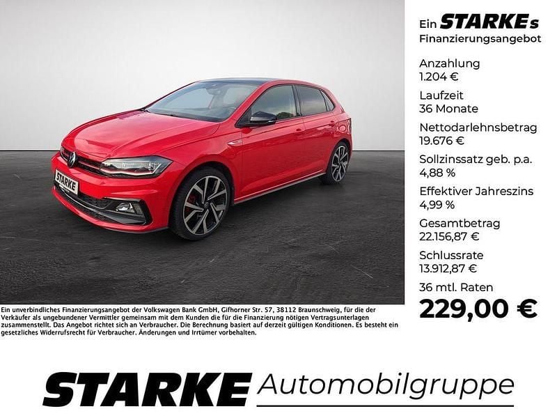 Rot Gebraucht 2021 VW Polo GTI Limousine | 19.979 € (Superpreis) - Bild 1/4