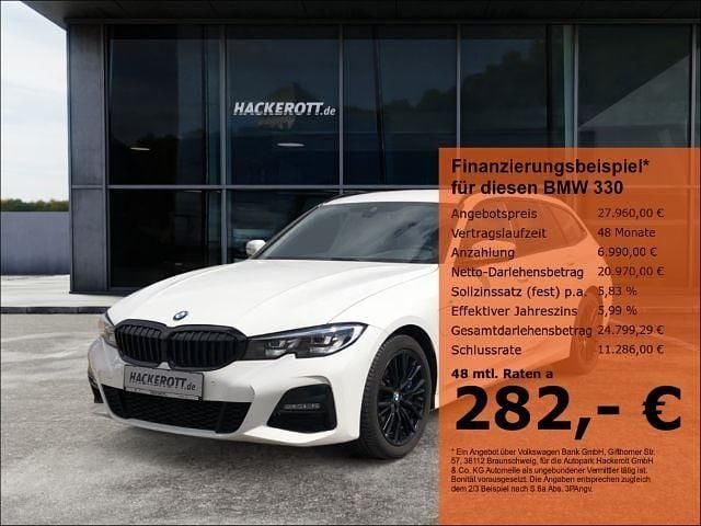 Weiss Gebraucht 2020 BMW 330e M Sport Kombi | 27.960 € (Fairer Preis) - Bild 1/4