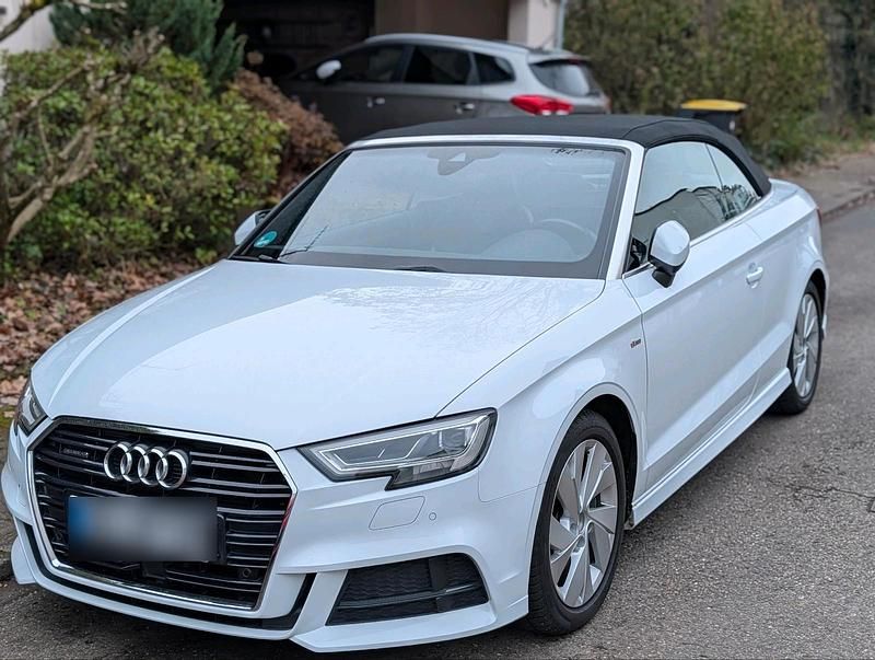 Weiß Gebraucht 2018 Audi A3 Cabriolet S-Line Cabrio | 23.500 € (Fairer Preis) - Bild 1/4