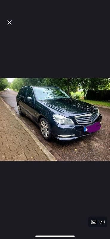 Schwarz Gebraucht 2012 Mercedes C200 Elegance Kombi | 6.400 € (Guter Preis) - Bild 1/4