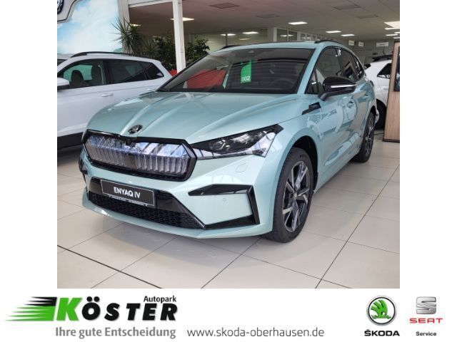Silber Neu 2024 Skoda Enyaq iV SportLine SUV | 55.890 € (Teuer) - Bild 1/4