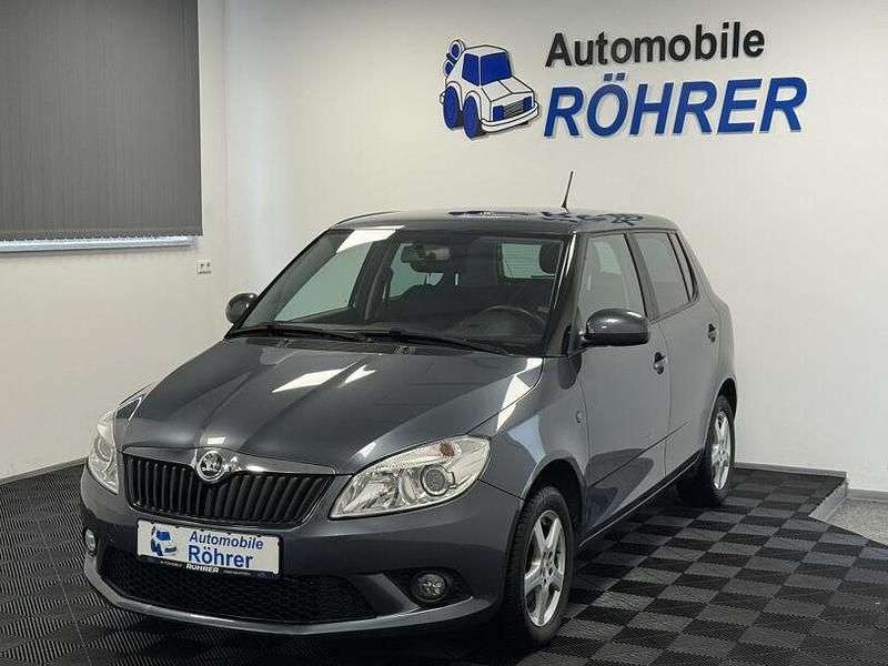Grau metalgrau metallic (metallic) Gebraucht 2014 Skoda Fabia Ambiente Kleinwagen | 7.900 € (Fairer Preis) - Bild 1/4