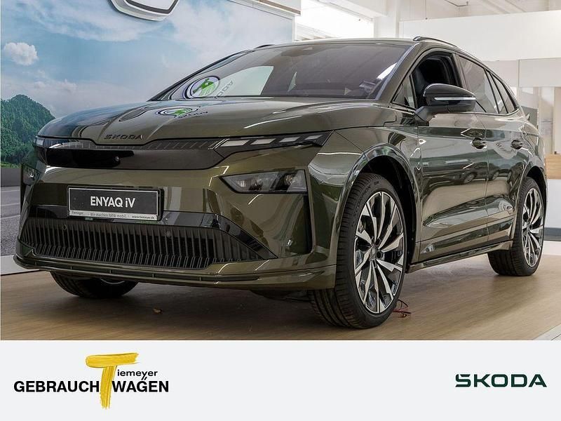 Grün Gebraucht 2025 Skoda Enyaq iV SportLine SUV | 59.980 € (Teuer) - Bild 1/4