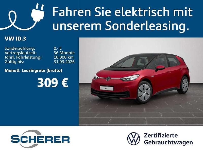 Gebraucht VW ID.3 Pro 107 kW (146 PS) 2022 Kings red metallic schwarz (metallic) Kleinwagen
