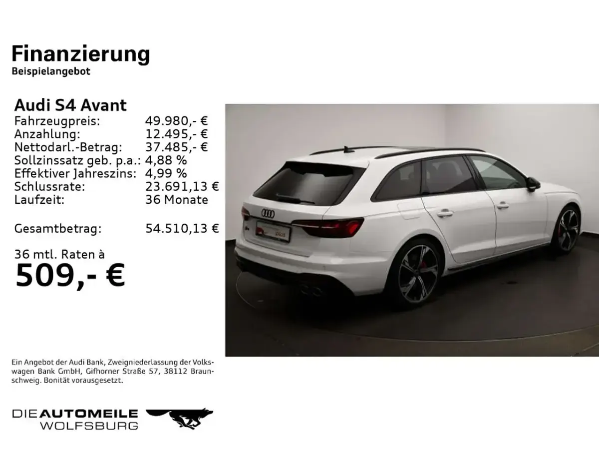 Gebraucht Audi S4 Ambiente 341 PS (250 kW) 2024 Weiss Kombi