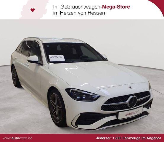 Polarweiß Gebraucht 2022 Mercedes C220 AMG line Kombi | 27.289 € (Superpreis) - Bild 1/4