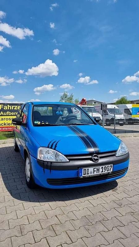 Blau Gebraucht 2002 Opel Corsa Limousine | 950 € (Fairer Preis) - Bild 1/4