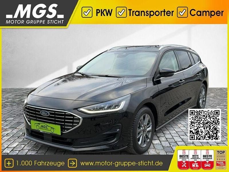 Agate black metallic Gebraucht 2024 Ford Focus Titanium Kombi | 23.490 € (Fairer Preis) - Bild 1/4