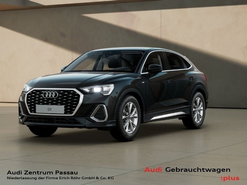 Schwarz Gebraucht 2024 Audi Q3 Sportback S-Line SUV | 39.590 € (Fairer Preis) - Bild 1/4