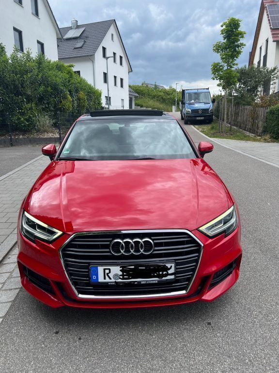 Rot Gebraucht 2016 Audi A3 S-Line Limousine | 21.900 € (Teuer) - Bild 1/4