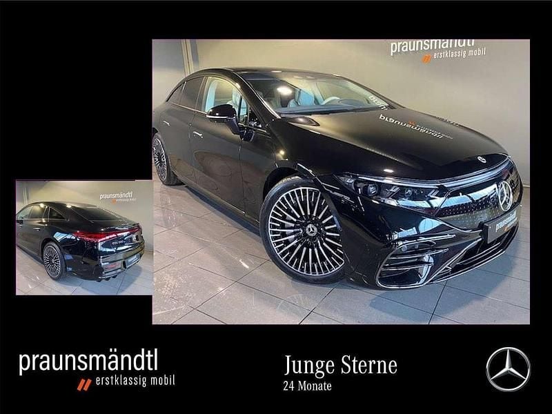 Obsidianschwarz Gebraucht 2024 Mercedes EQS580 Exclusive Limousine | 99.490 € - Bild 1/4