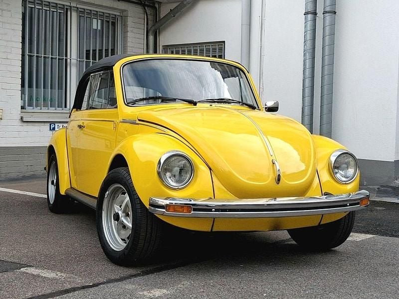 Gelb Gebraucht 1974 VW Käfer Cabrio | 13.990 € - Bild 1/4