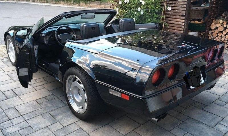 Schwarz Gebraucht 1990 Corvette C4 Cabrio | 14.950 € - Bild 1/4