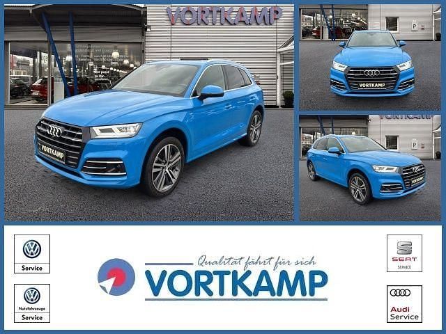 Turboblau (metallic) Gebraucht 2019 Audi Q5 S-Line SUV | 36.490 € (Fairer Preis) - Bild 1/4